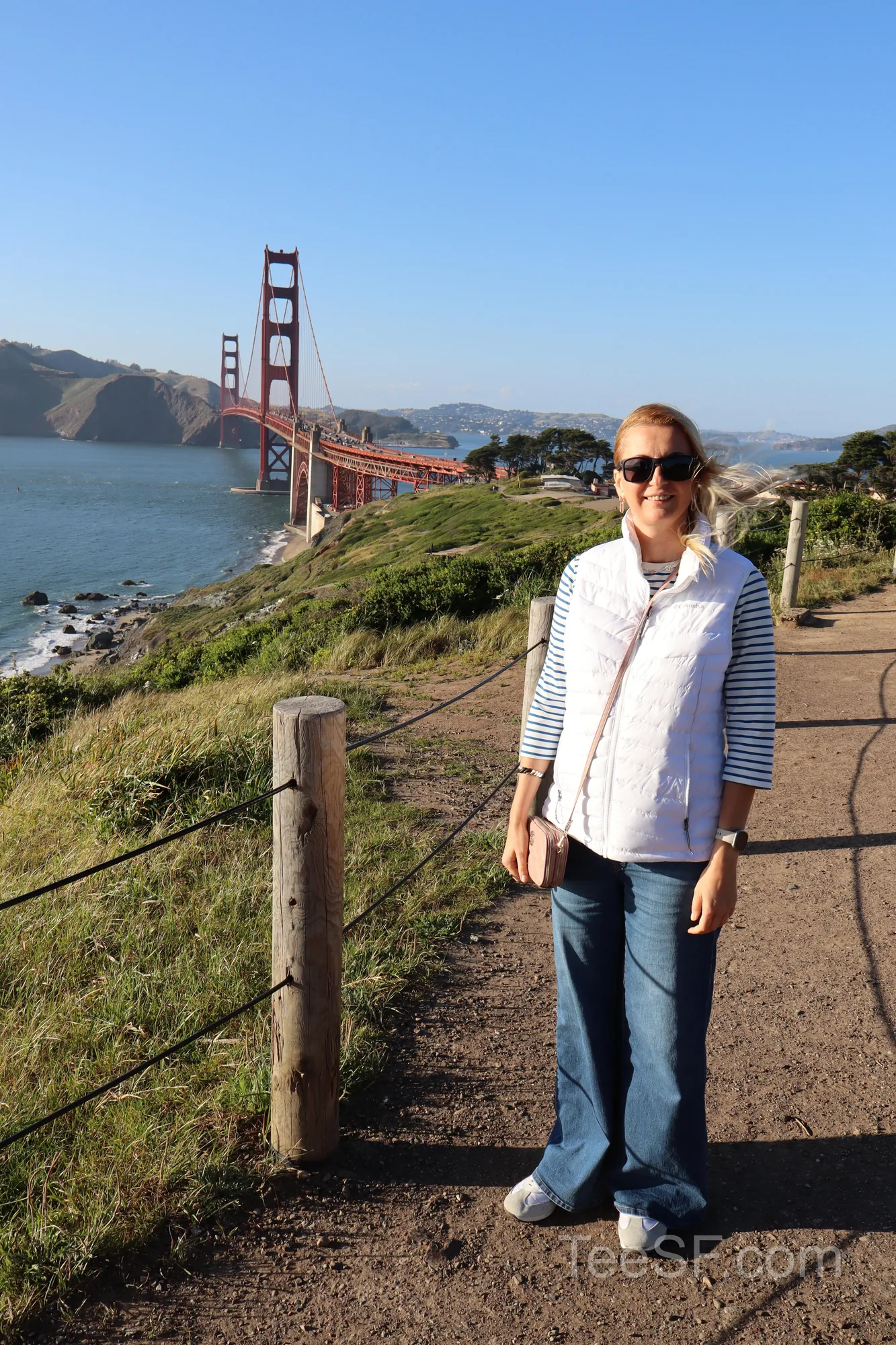 golden Gate Bridge Overlook Portrait during a Stripe Sessions 2026 visit in San Francisco.